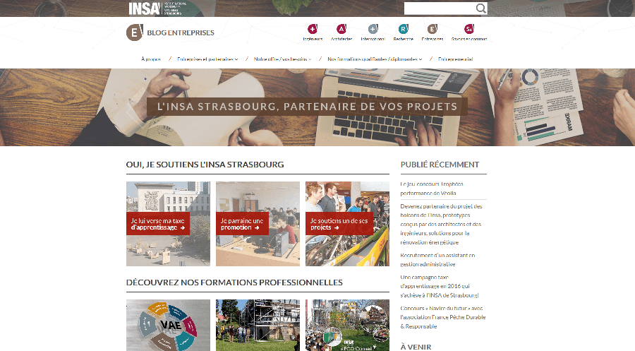 Blog Entreprises de l'INSA Strasbourg